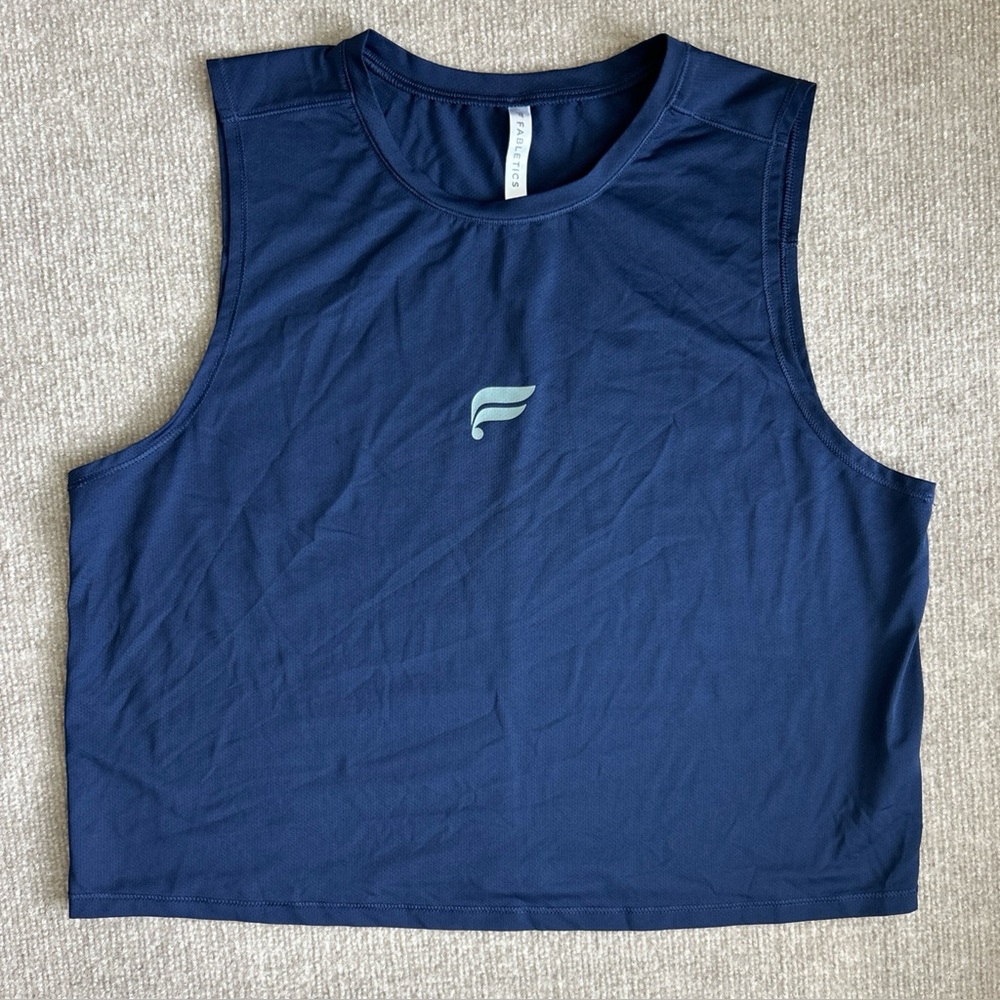 Fabletics Phoenix Breathe Muscle Tank Women’s SZ L  Blue